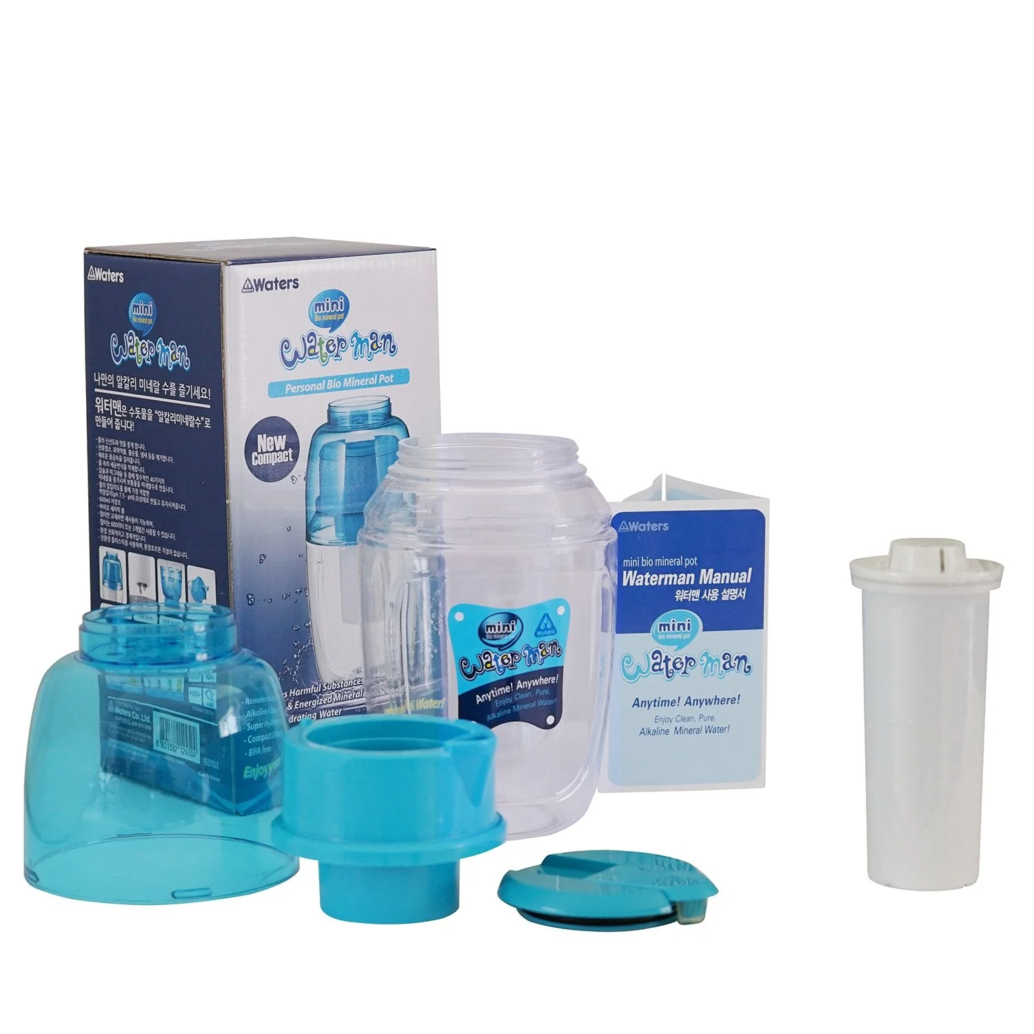 BMP Waterman Blue 600ml + 3 Pack of Filters - Image 4